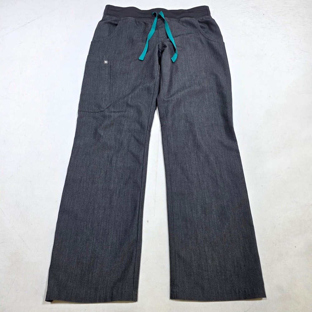 FIGS Scrub Pants Women XS/P Heather Grey Technical Collection Yoga Waist T21004P